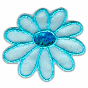 Chante Iron On Embroidered Flower Applique/Patch Patch