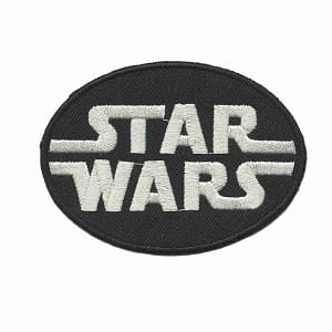 Star Wars Oval Logo Iron On Patch.