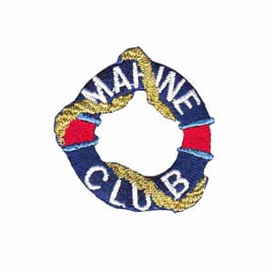 Marine Club Lifesaver Ring Iron on Patch