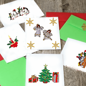 DIY Christmas Cards with Patches 