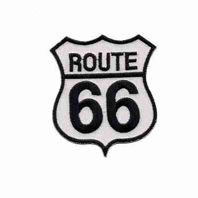Route 66 Highway Sign (2-Pack) Iron On Patch.