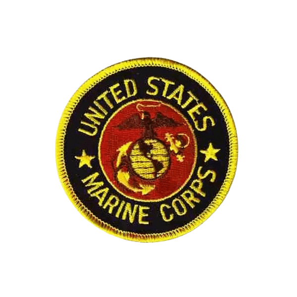 U S Marine Corps Iron On Military Patch Applique