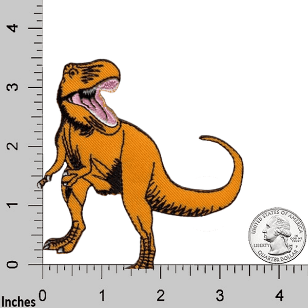 (2-Pack) T-Rex Dinosaur Children's Iron On Patch