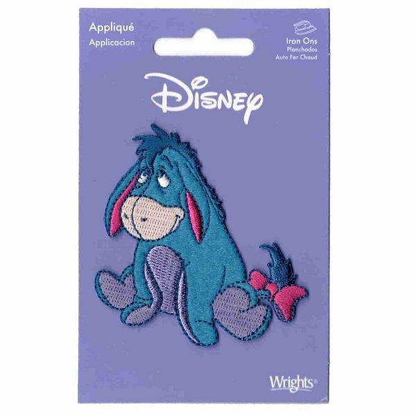 A Winnie the Pooh's beloved Eeyore Iron-on Patch.