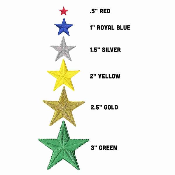 Star Sample Pack with different colors and sizes.