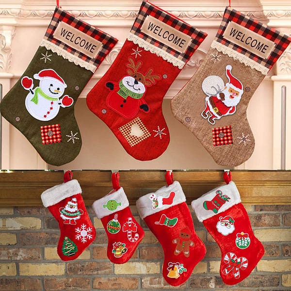 Christmas Stockings With Patches