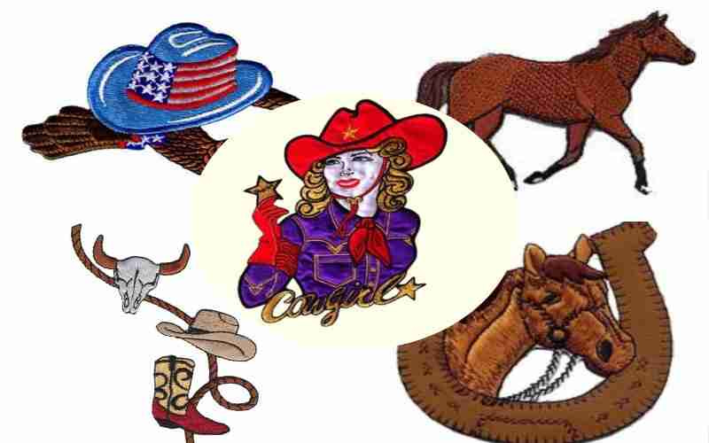 A collection of cowboy hats, cowboy boots, cowboy hats and cowboy hats.