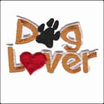 Dog Lover Embroidered Patch Iron on