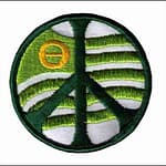 Ecology Peace Sign Iron On Patch Applique