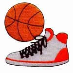 Sneaker & Ball Sports Iron On Patch