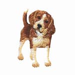 Adorable Beagle Dog Iron On Patch