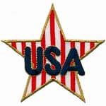 USA Star Iron or Sew on Patch
