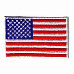 American Flag Iron On Patriotic Patch USA