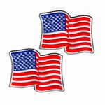 Waving in the Air USA Flag Iron On Patch
