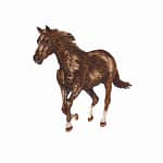 Realistic Horse Embroidered Iron On Patch