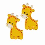2-Pack Cute Children’s Puffy Embroidered Giraffe Iron On Patch