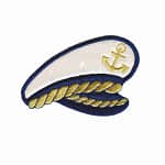 Captain’s Hat Puffy Iron on Patch