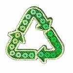 Int’l Recycling Symbol Ecology Iron On Patch