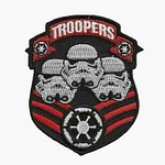Star Wars Trooper Badge Iron on Patch