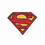 Superman Logo Iron on Patch- LARGE