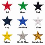 1.5 Inch Star Iron On Patch (10 Pack)