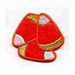 Candy Corn Embroidered Iron On Patch