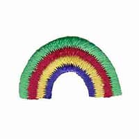 Tiny Rainbow Iron on Patch