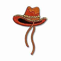 Western Embroidered Cowboy Hat Iron On Patch