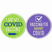 /I Got My Covid Vaccine Patch / Vaccinated Against Covid Patch Set