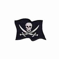 Skull & Swords Pirate Flag Iron On Patch