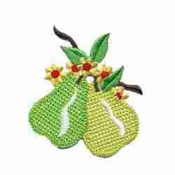 Two Crocheted Pears Patches