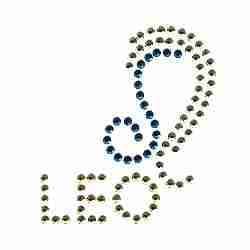 Leo Zodiac Sign Iron on HotFix Applique