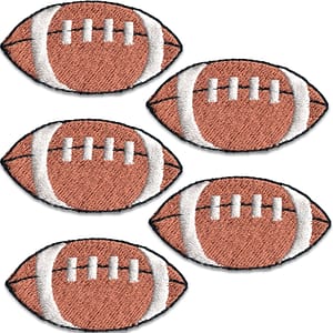 Football Emoji Patch Sport Team Iron On Embroidered