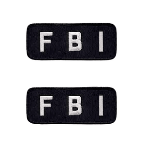 (2-Pack) FBI Iron On Patch Applique