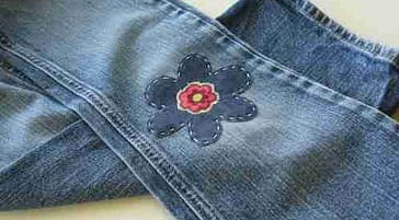 How to sew knee patches for kids' pants - Elizabeth Made This