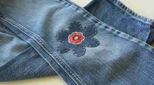 Patches on a Jeans Knee Hole