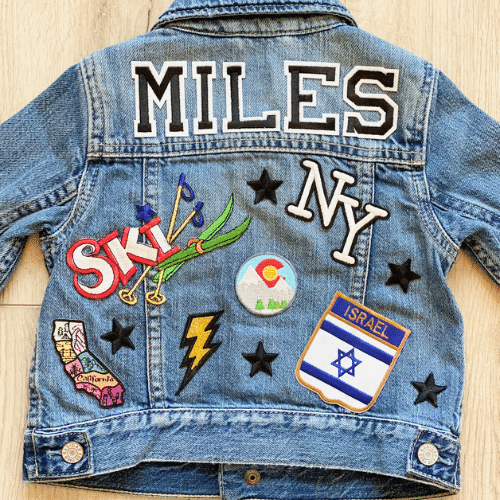 Custom Denim Path - Personalized Kids Denim Patch Jacket