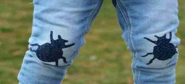 Sew-on Patches on Jeans