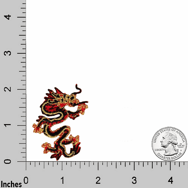 Small Dragon Patches (3-Pack) Animal Embroidered Iron On Patch Appliques -  Laughing Lizards