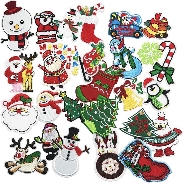Merry Christmas Iron on Patches