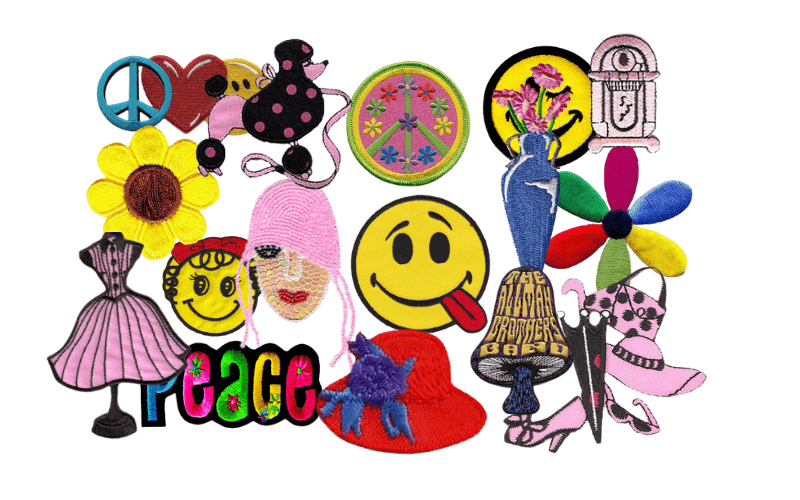 1950s and 1960s Embroidered Patches